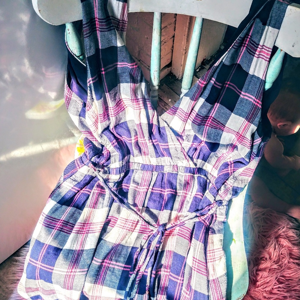 Anthropologie plaid dress